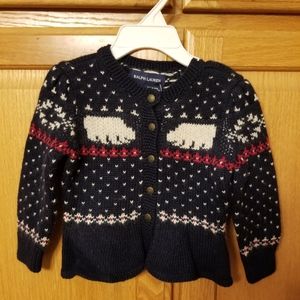 NWT baby girls Ralph Lauren Cardigan sweater Org price $85 Have multiples